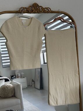 H&M Cream Knit Sweater